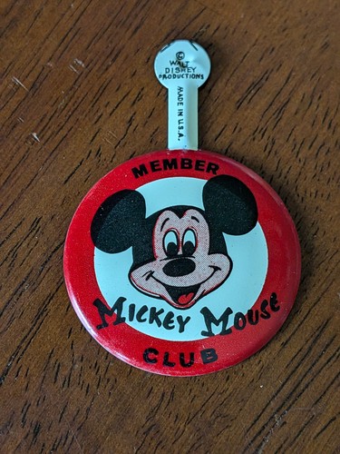 Vintage mickey mouse club pin - mouse,